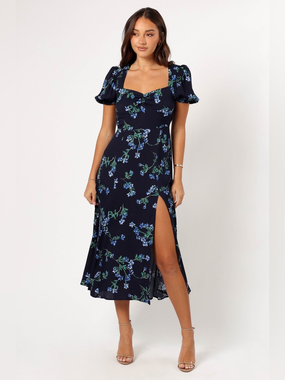 Petal & Pup Hendrix Midi Dress - Midnight Blues B505
